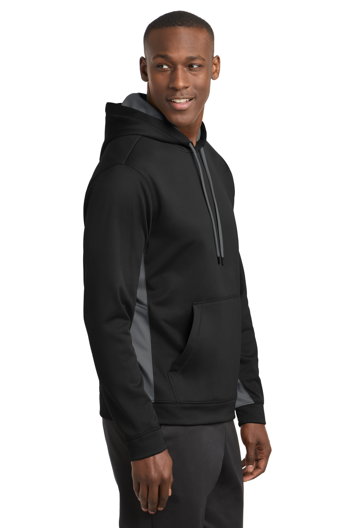 Sport-Tek Sport-Wick Fleece Colorblock Hooded Pullover. ST235 40
