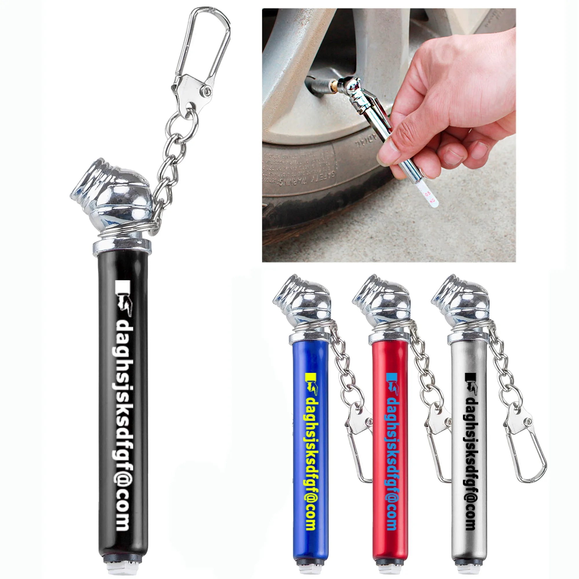 Mini Tire Pressure Gauge  Keychain 4
