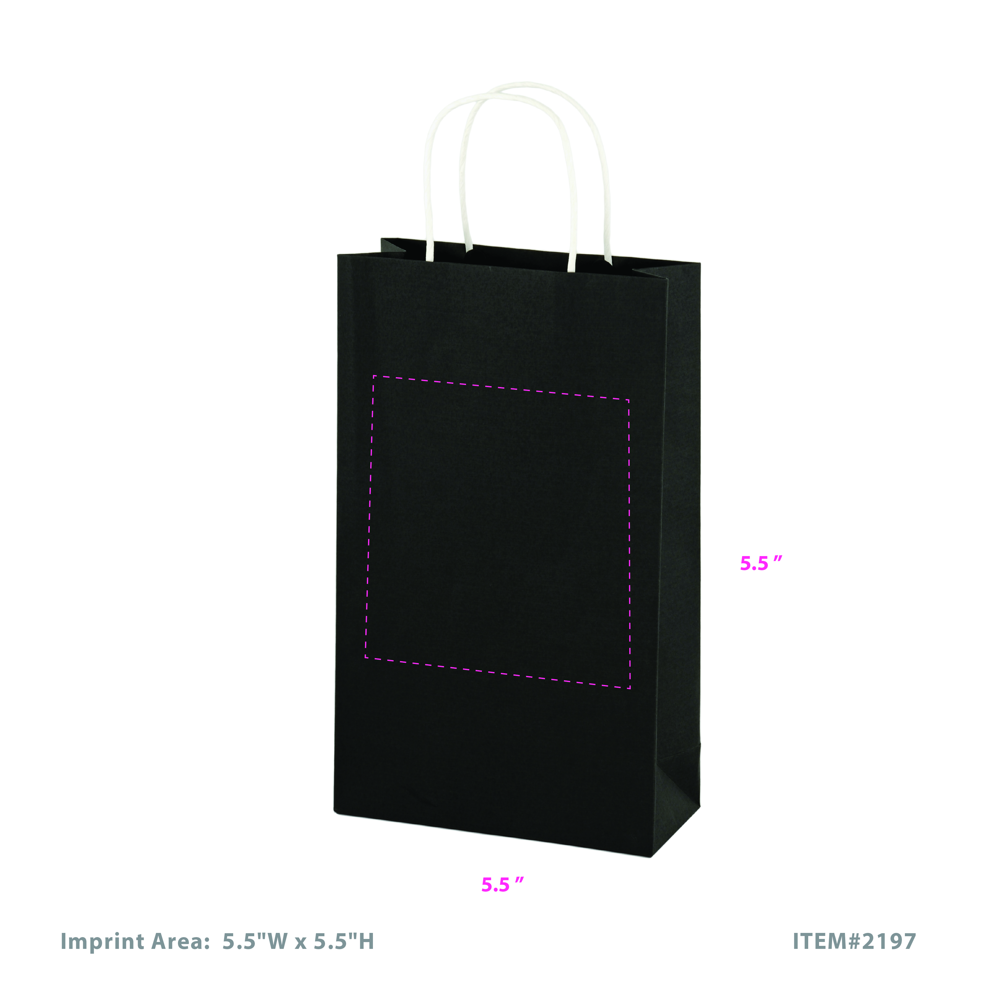 Black 2-Bottle Kraft Bag 4