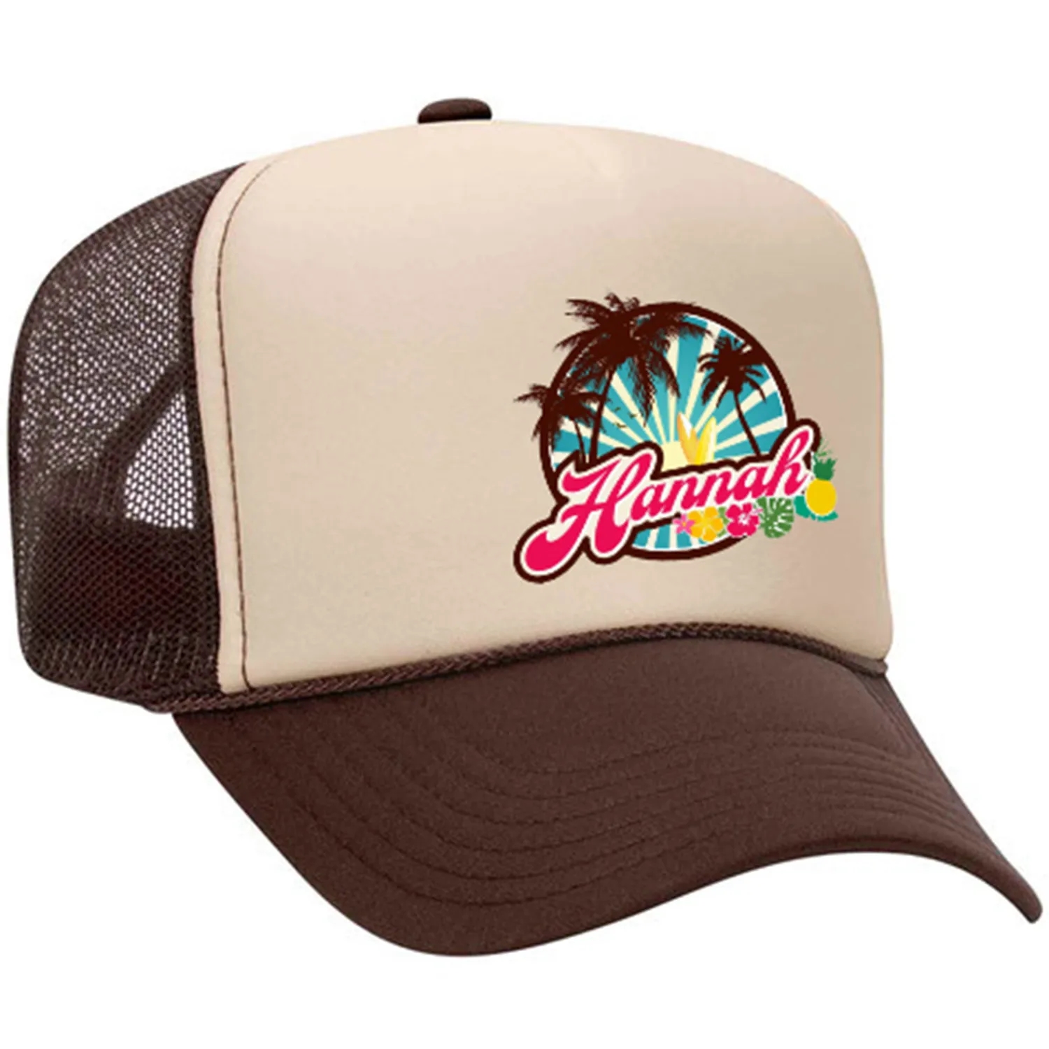 OTTO 5 PANEL HIGH CROWN MESH BACK TRUCKER HAT 27