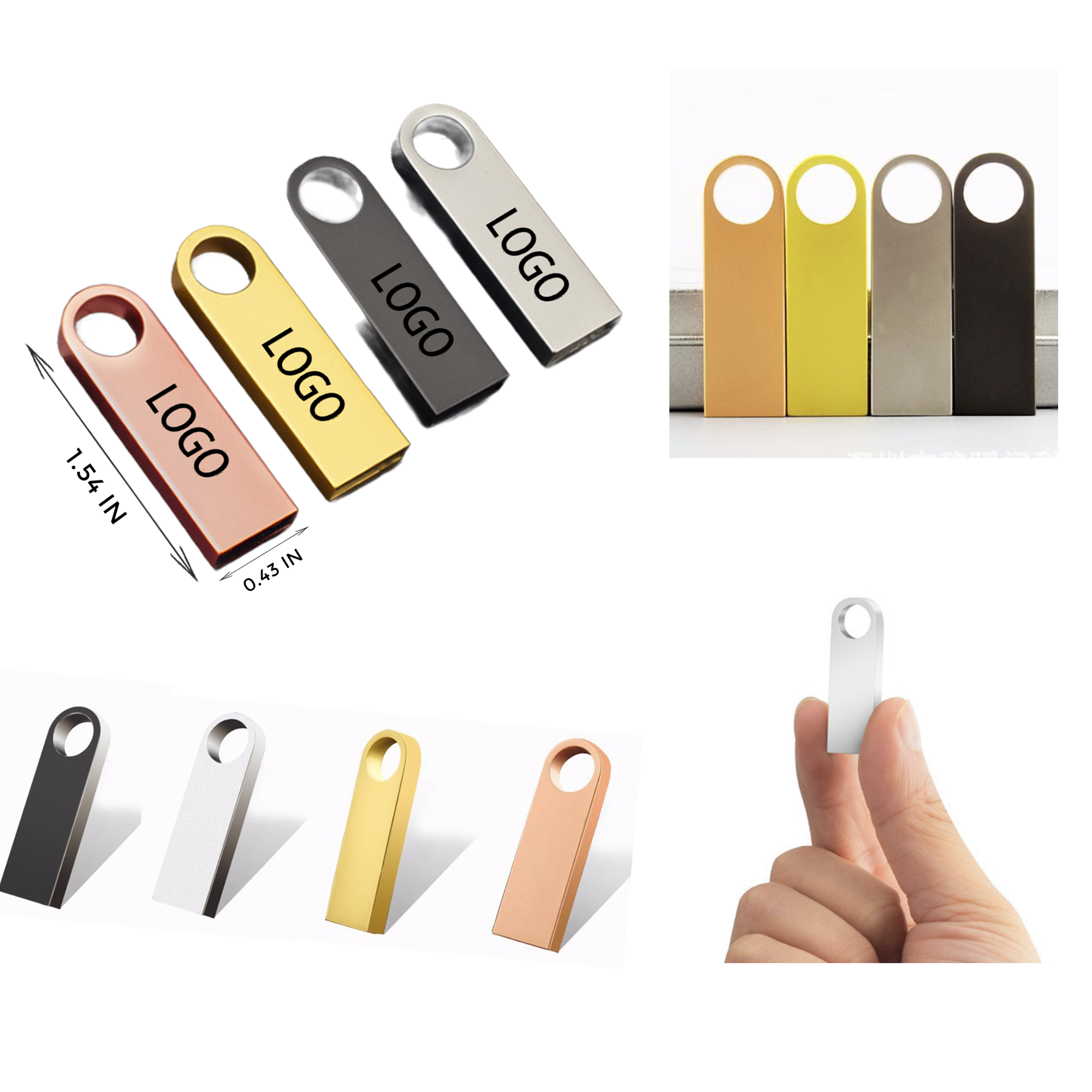 MOQ 100 PCS Compact Portable USB Disk 2