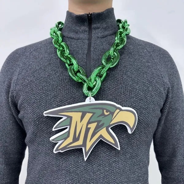 Custom 3D Foam Chain Football Fan Necklace 2