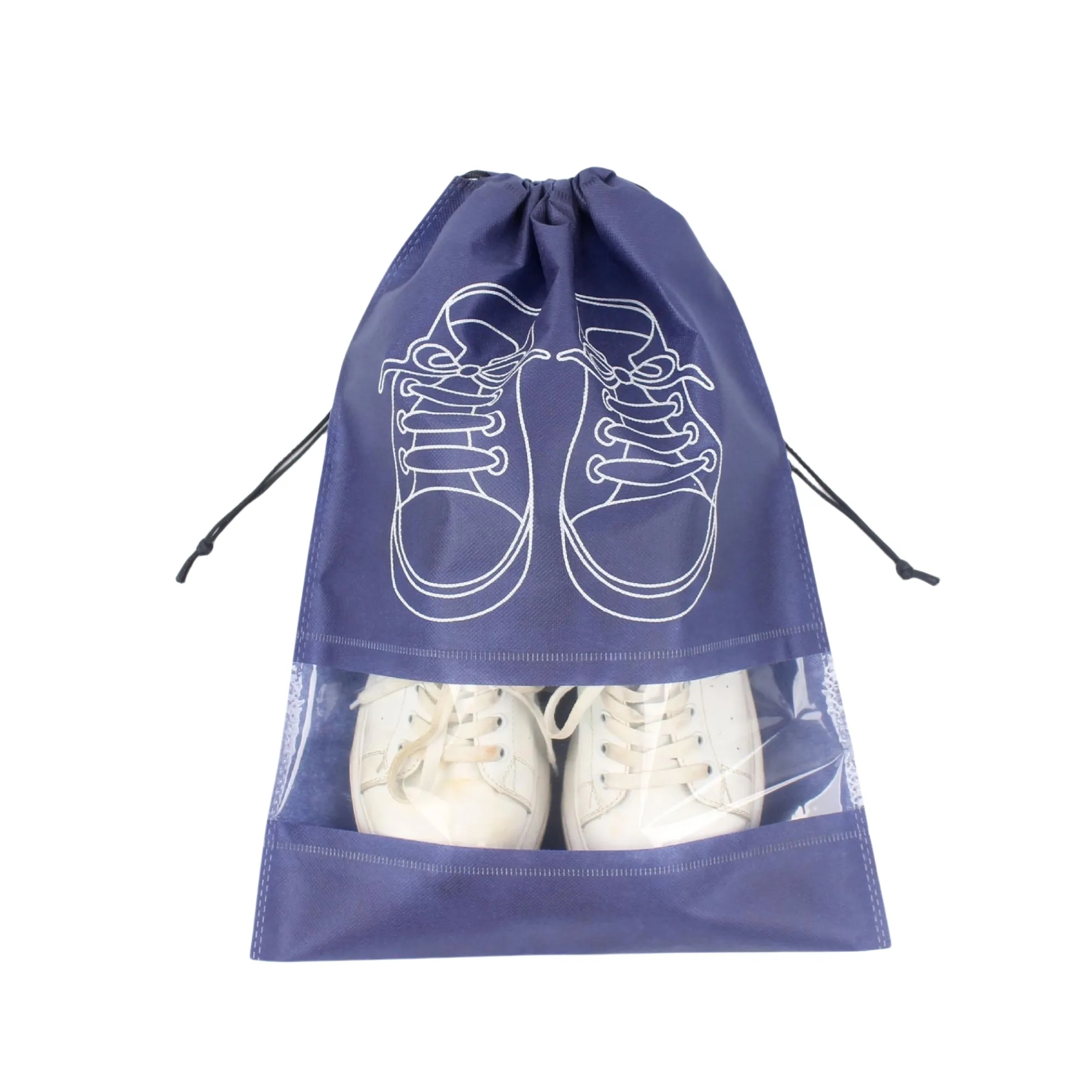 Portable Non-woven Drawstring Shoe Bag 5