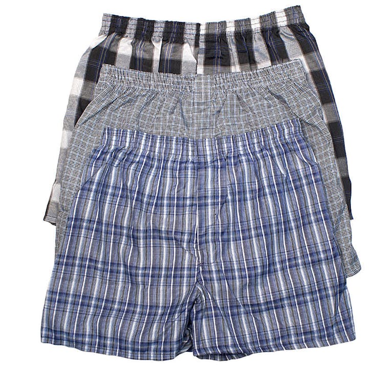 Men's Plaid Boxer Shorts - X-Large 3 Pack 2