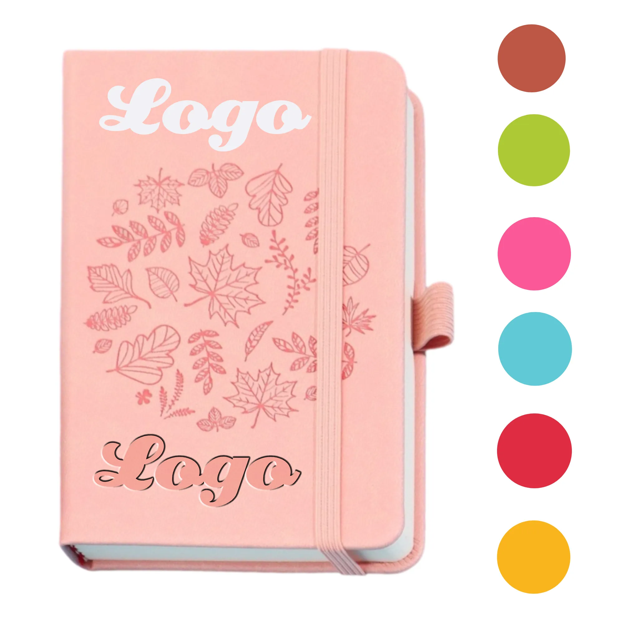 A6 Leather Notebooks with Embossing and Hot Foil