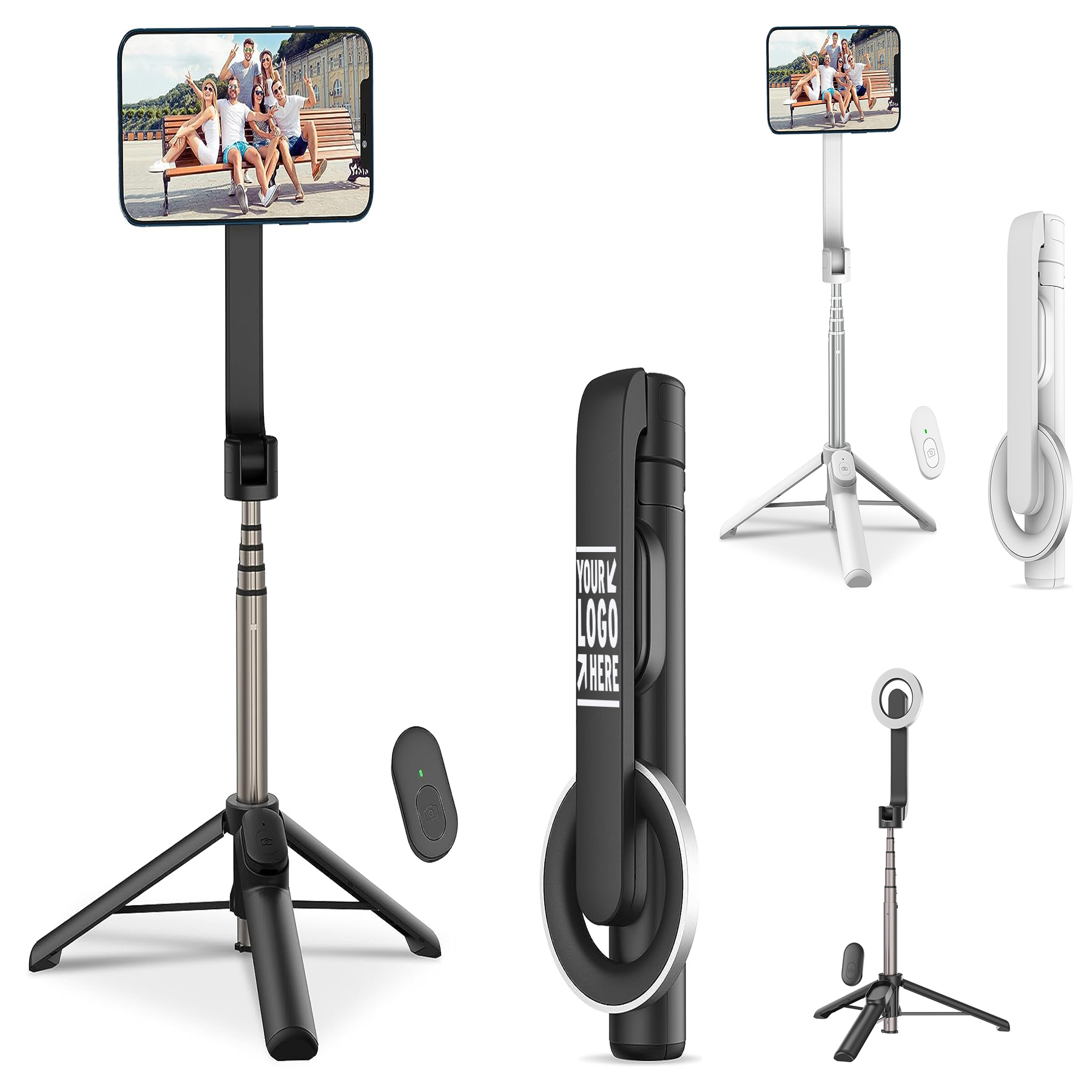 44inch Extendable Portable Cell Phone Tripod Stand Magnetic Selfie Stick 2