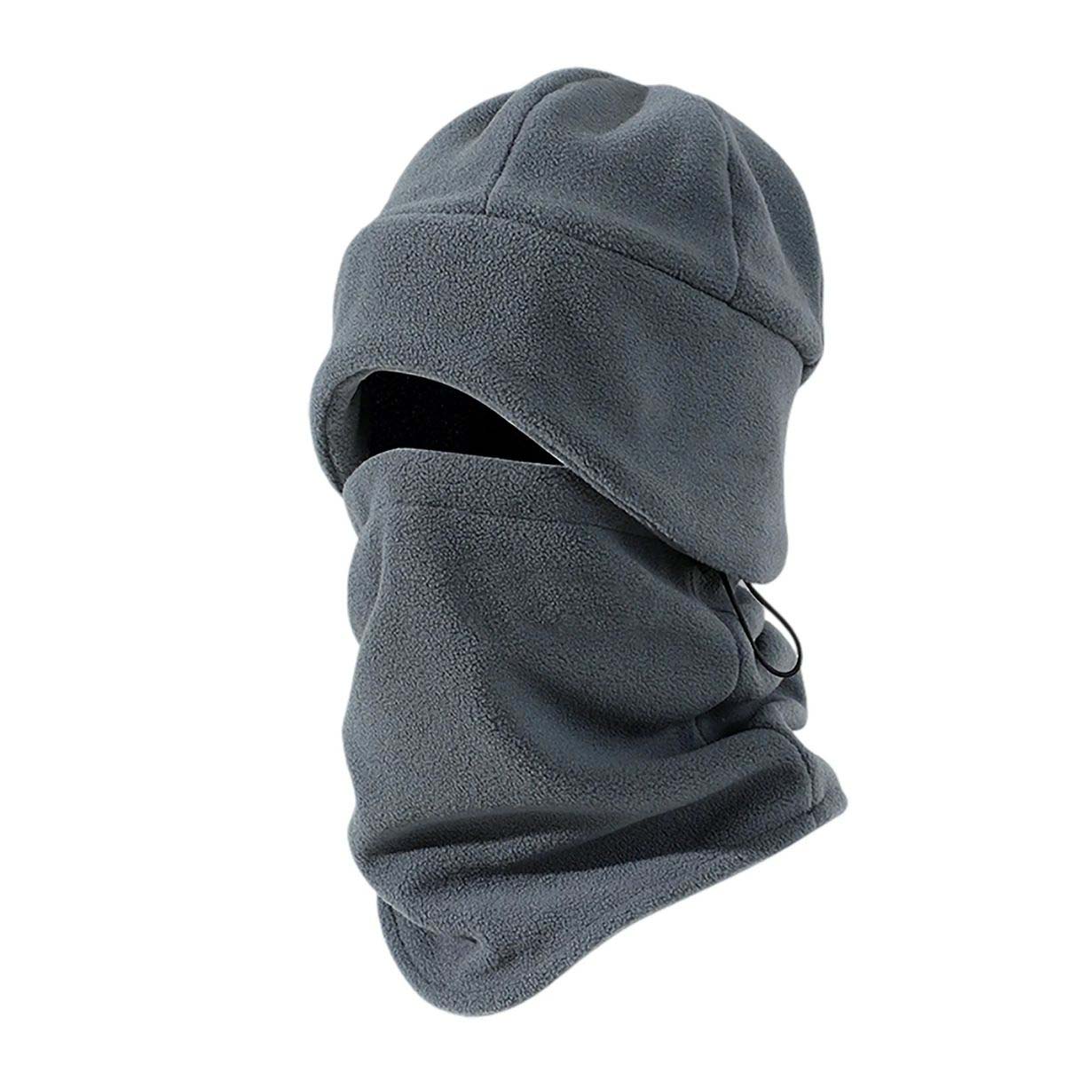 Plush Lined Hat and Neck Warmer Set for Outdoor Use 2