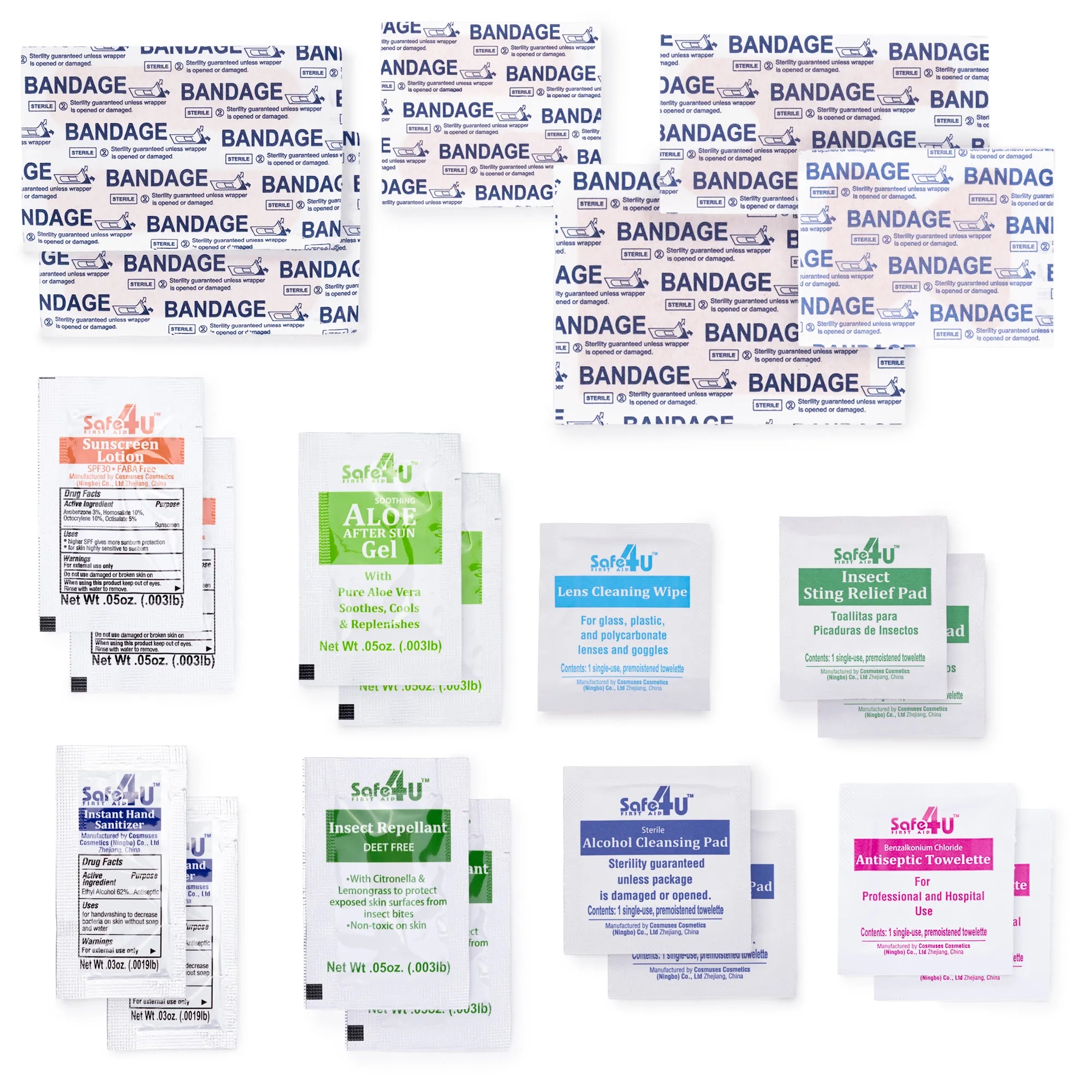 24pcs Hard Casing Easy Carry First Aid Kit 6