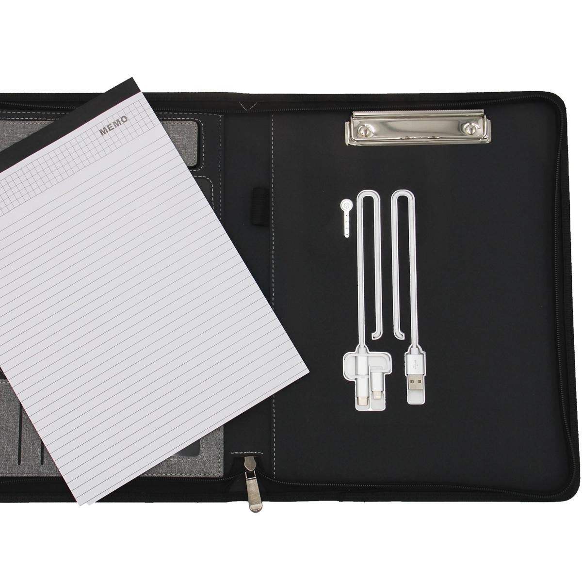 Multifunction Wired Charging Portfolio File Folder 7