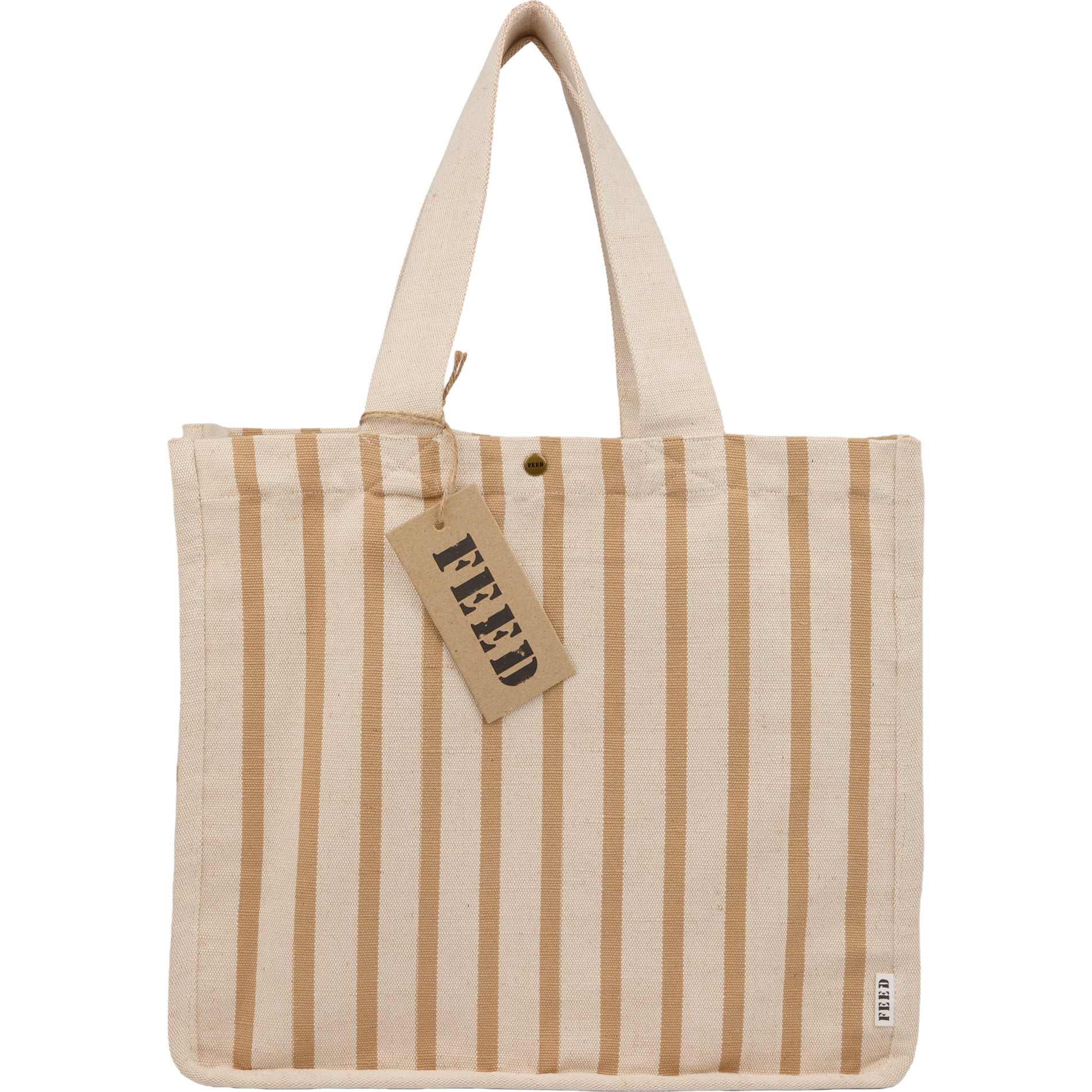 FEED Cotton and Jute Striped Tote 61