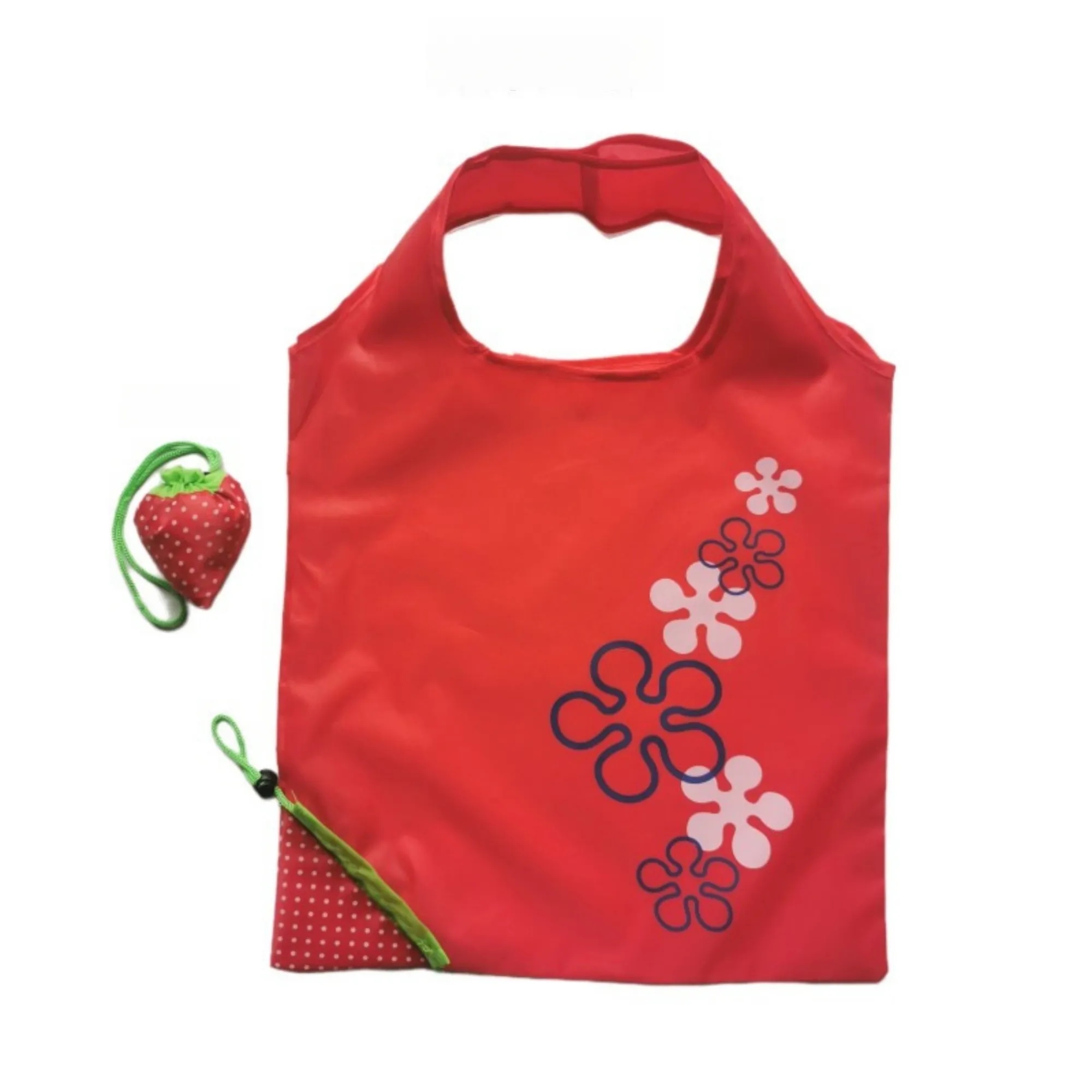 Reusable Grocery Bags Foldable Strawberry With Handle 21