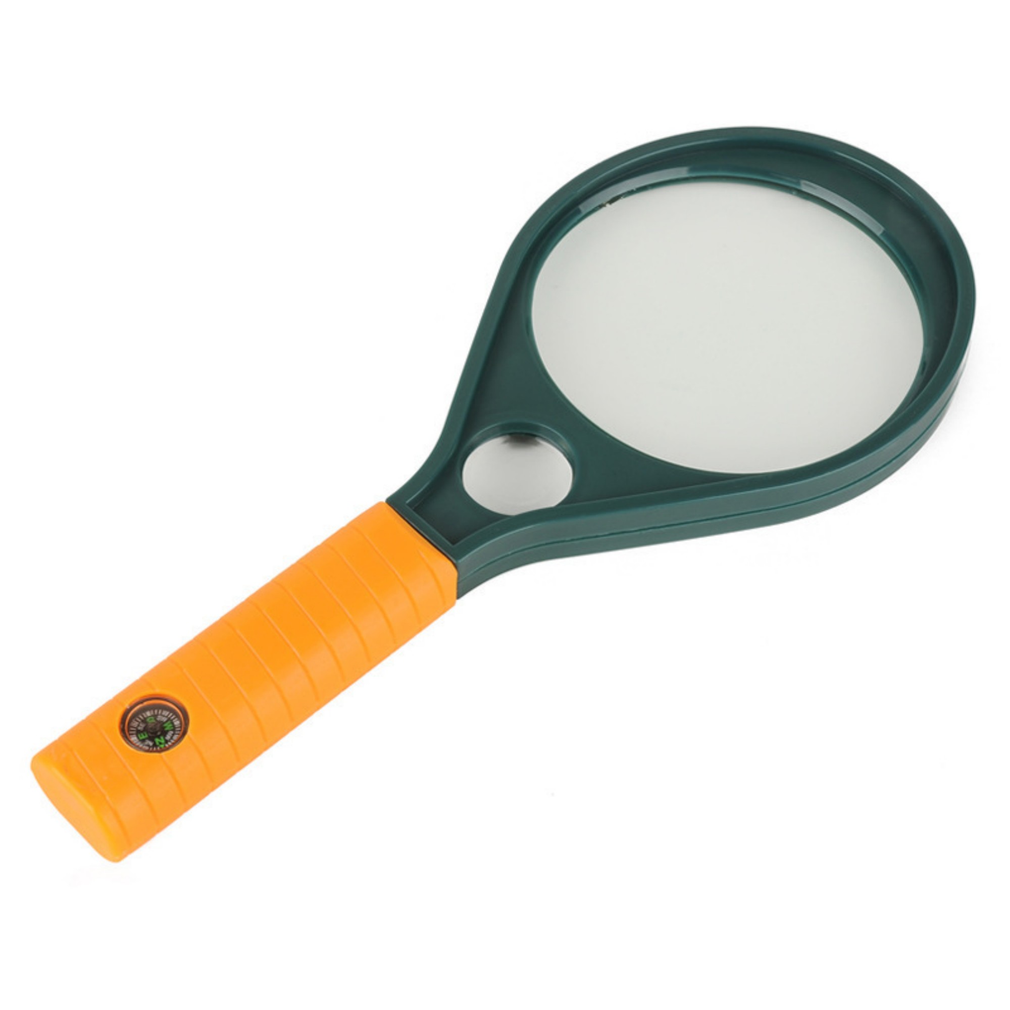 10X 90mm Magnifying Glass With Compass 2