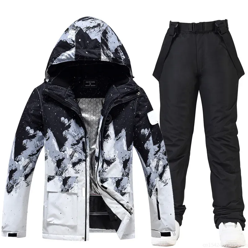 Winter Waterproof Snowboarding Suit Set 3