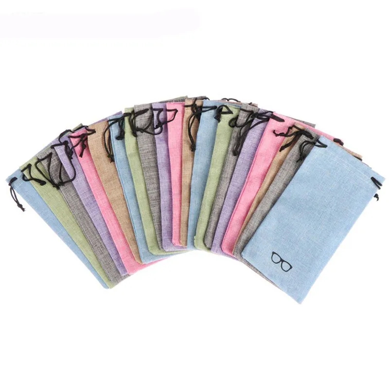 Linen Glasses Cleaning Cloth Pouch 9