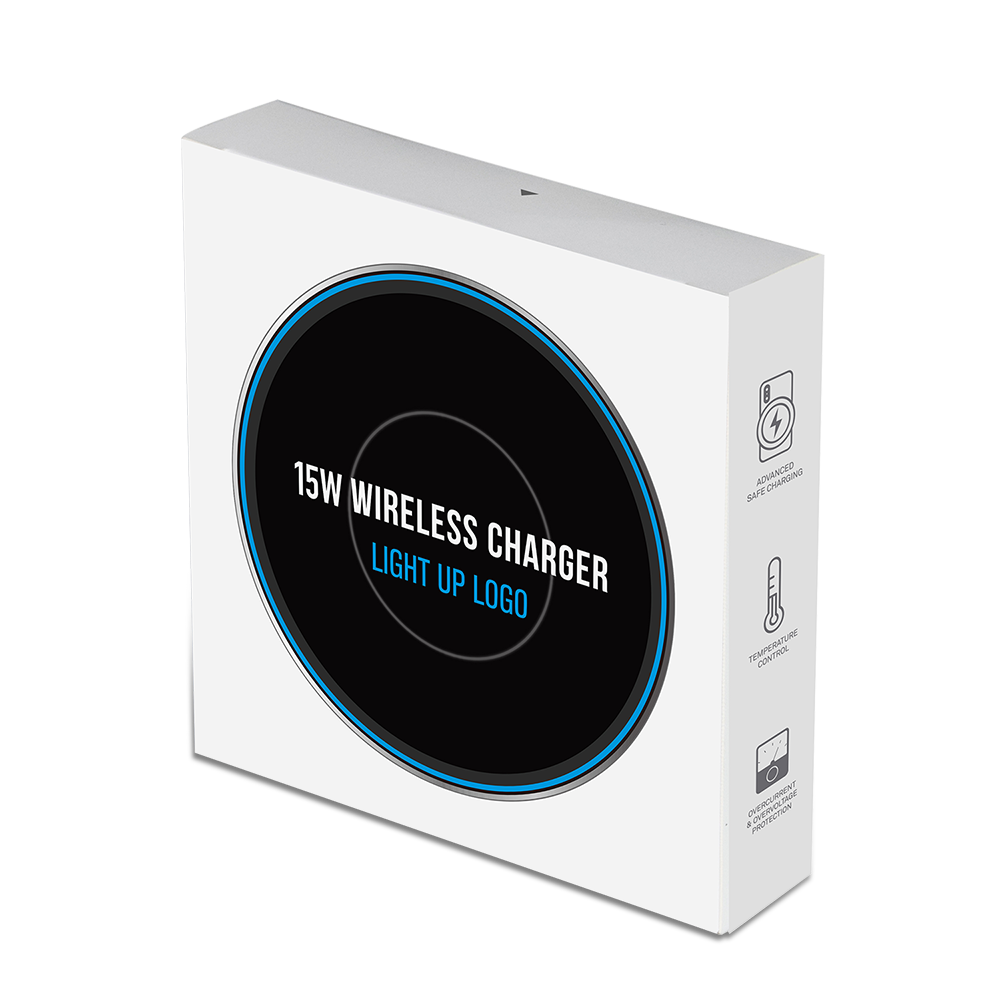 Walnut Street Light-up 15W Qi Wireless Charger 7