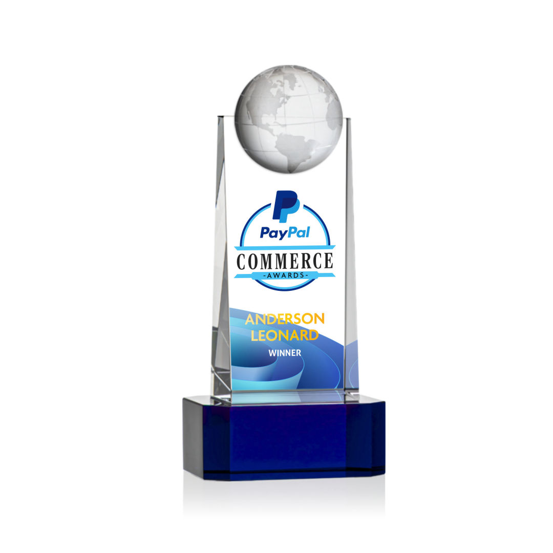 Sherbourne Globe VividPrint™ Award - Blue 5
