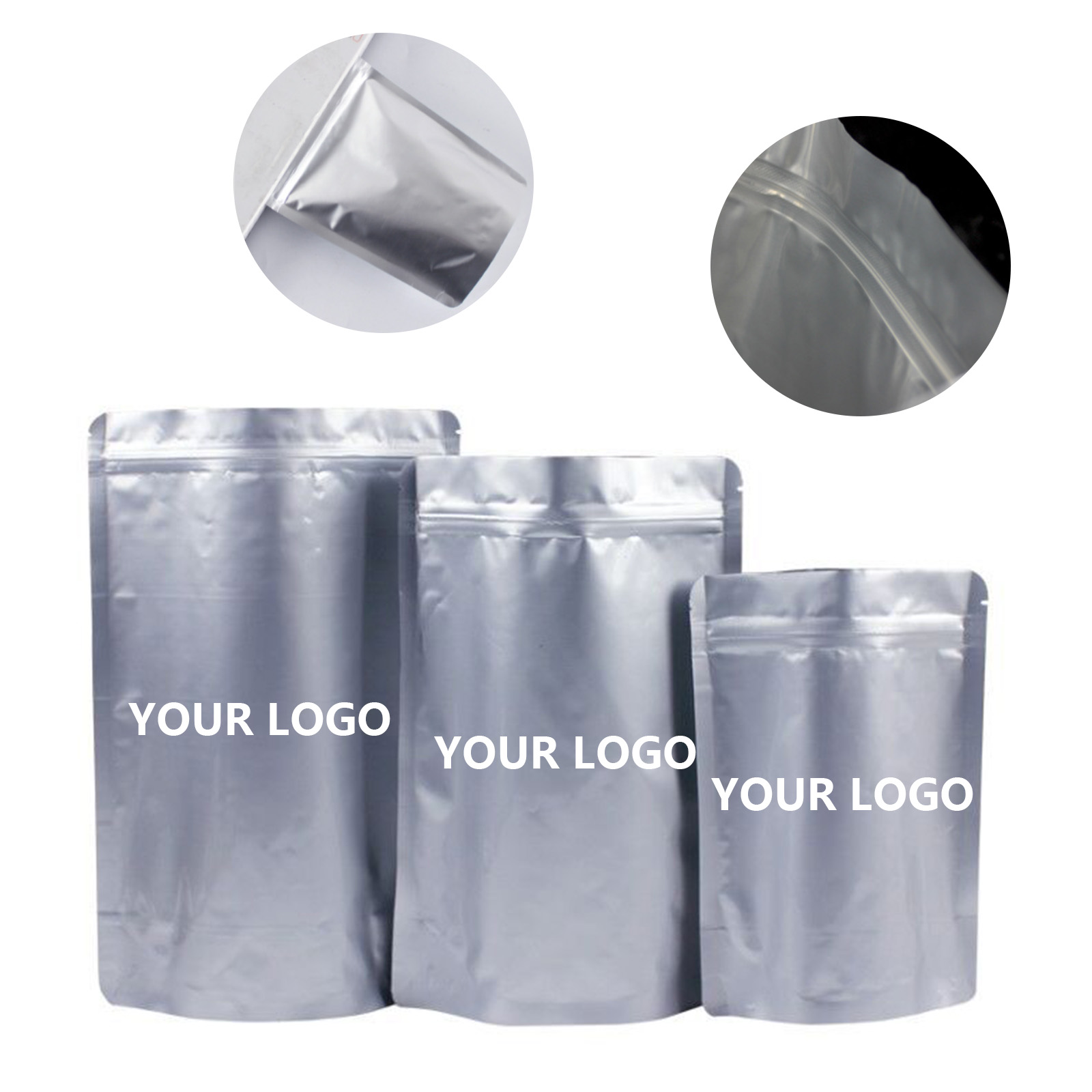 Mylar Self Sealing Storage Bag Flat Stand Up 2