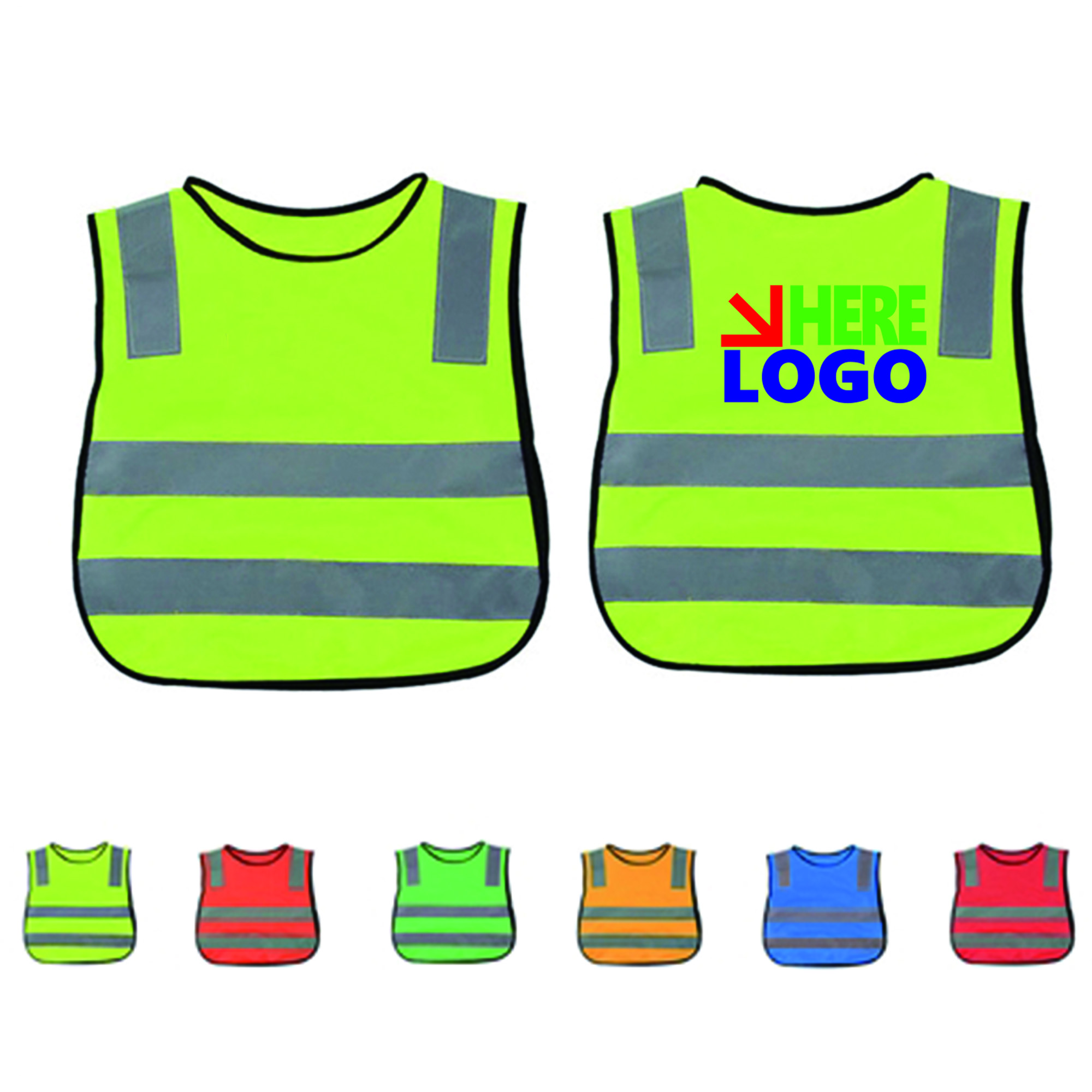 MOQ 50 Kids Safety Visibility Reflective Vest 2