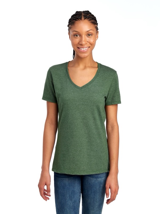 JERZEES Premium Blend Combed Ring-Spun Ladies' V-Neck T-Shirt 15