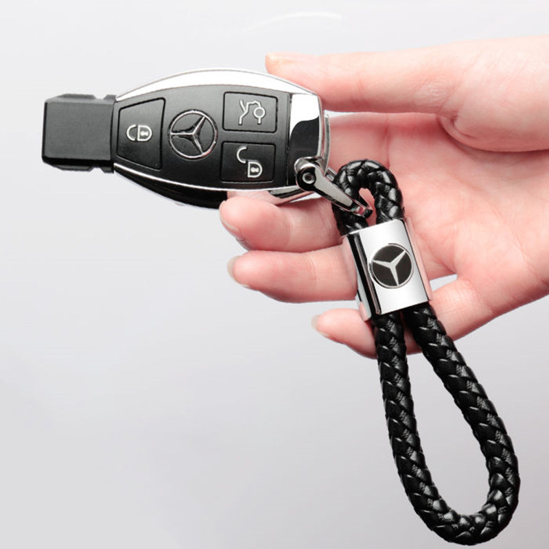 Braided Leatherette Auto Logo Key Chain 8