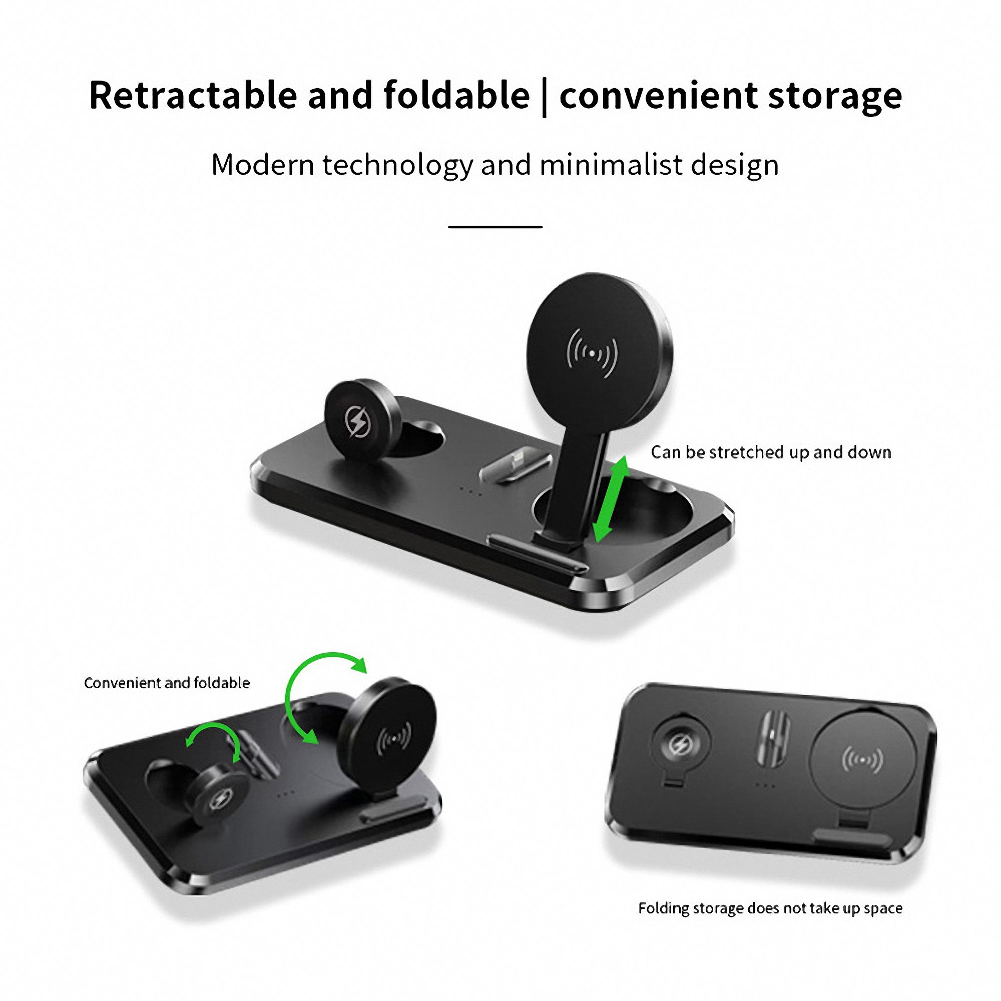 3-in-1 Portable Foldable Charging Station and Stand 3