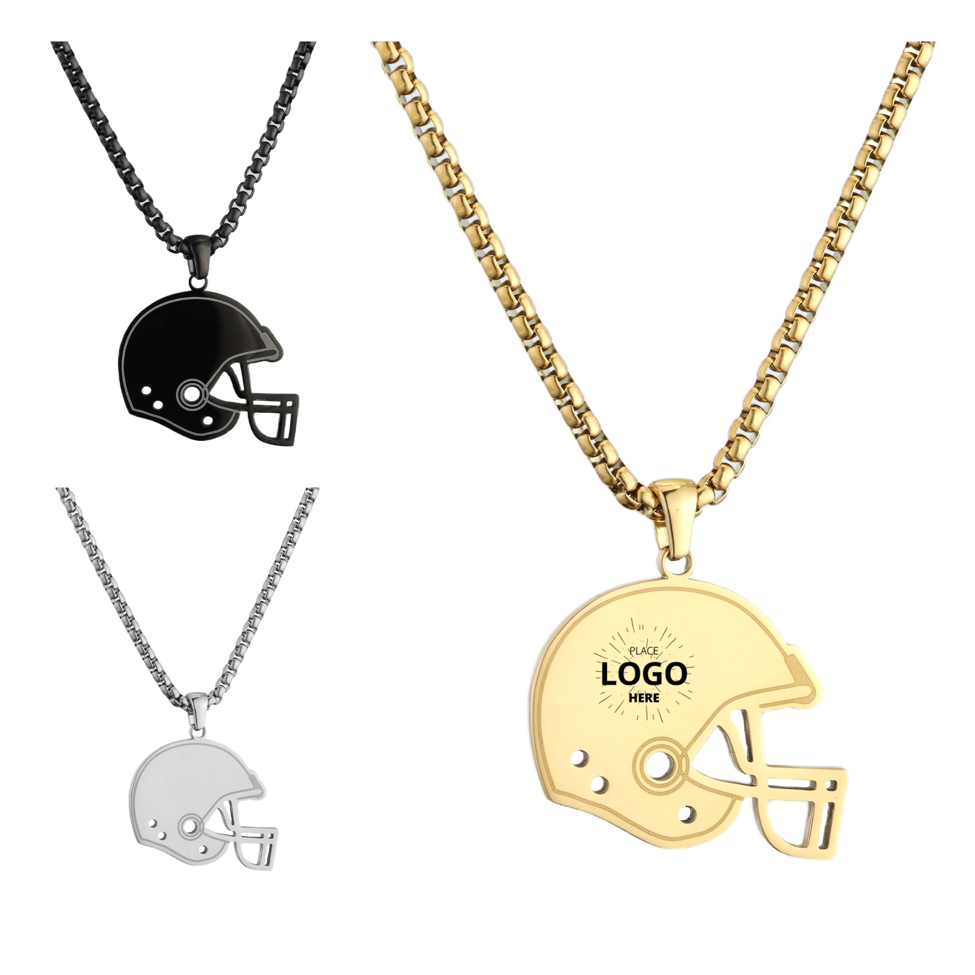 Adjust Chain Couple Pendant Stainless Steel Necklace 3