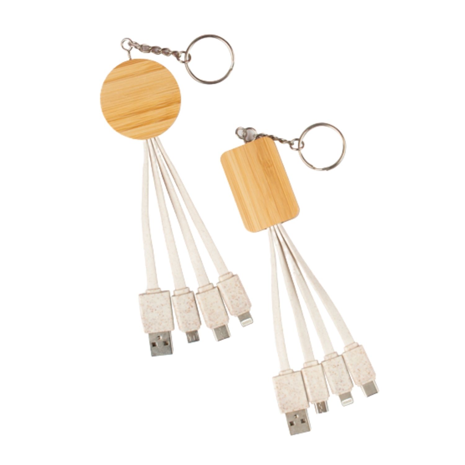 Bamboo Wheat Straw Dual Charging Cable 3