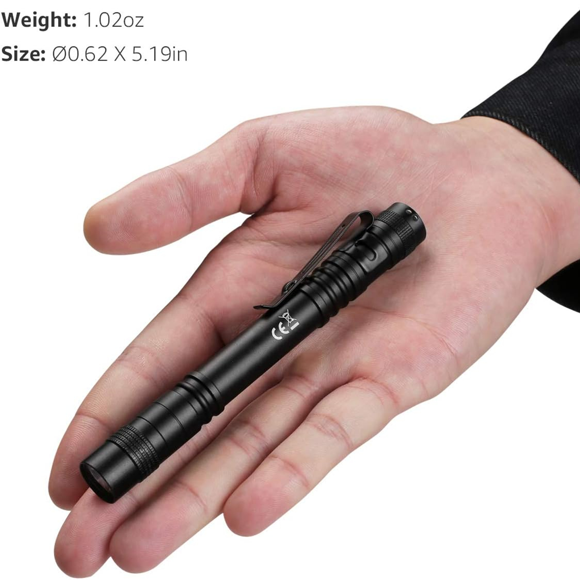 LED Pen Flashlight With Clip 3