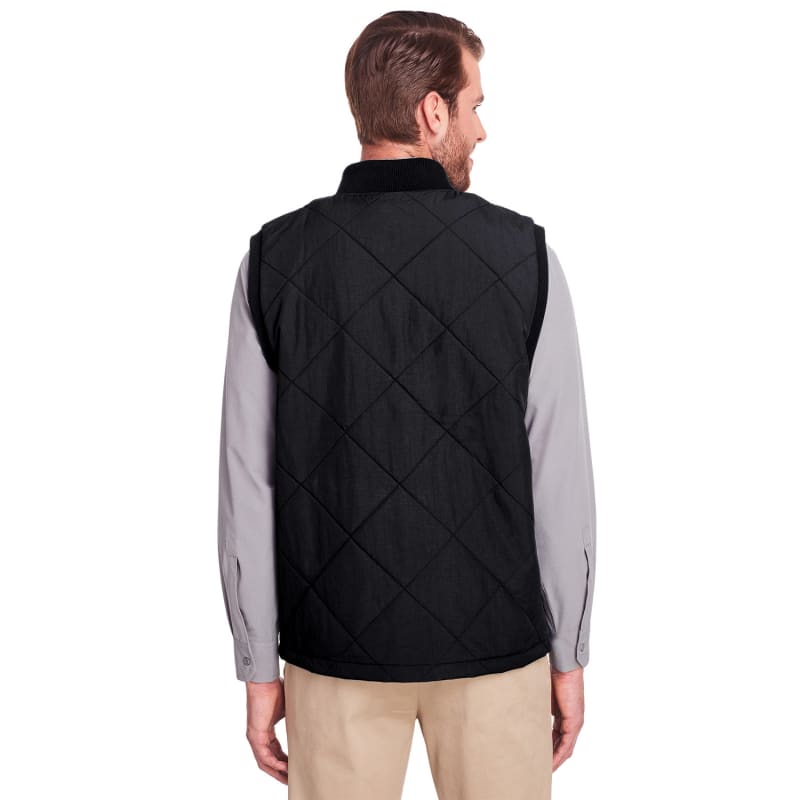 UltraClub Men's Dawson Quilted Hacking Vest 6