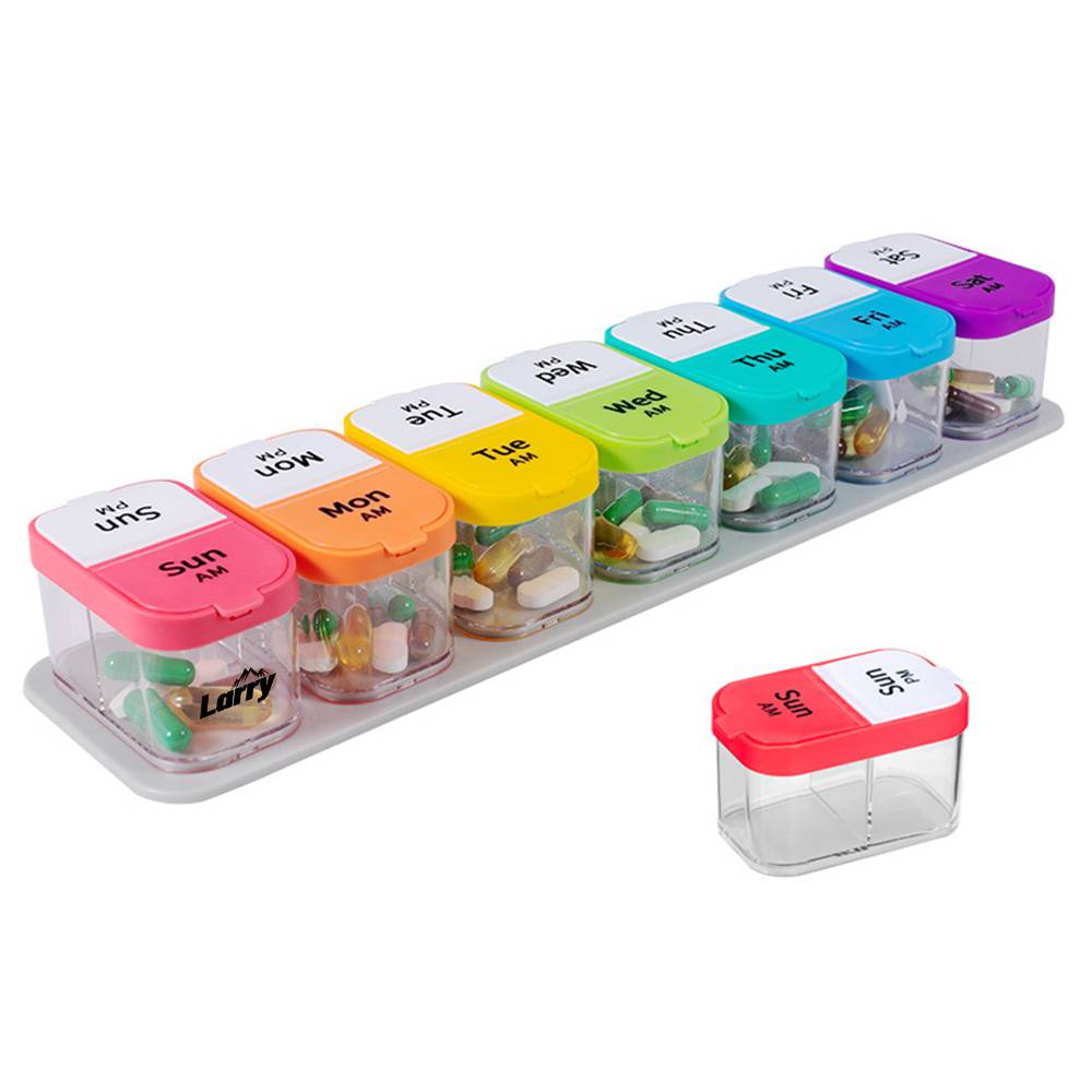 Pill Cases 7 Day for Am and Pm