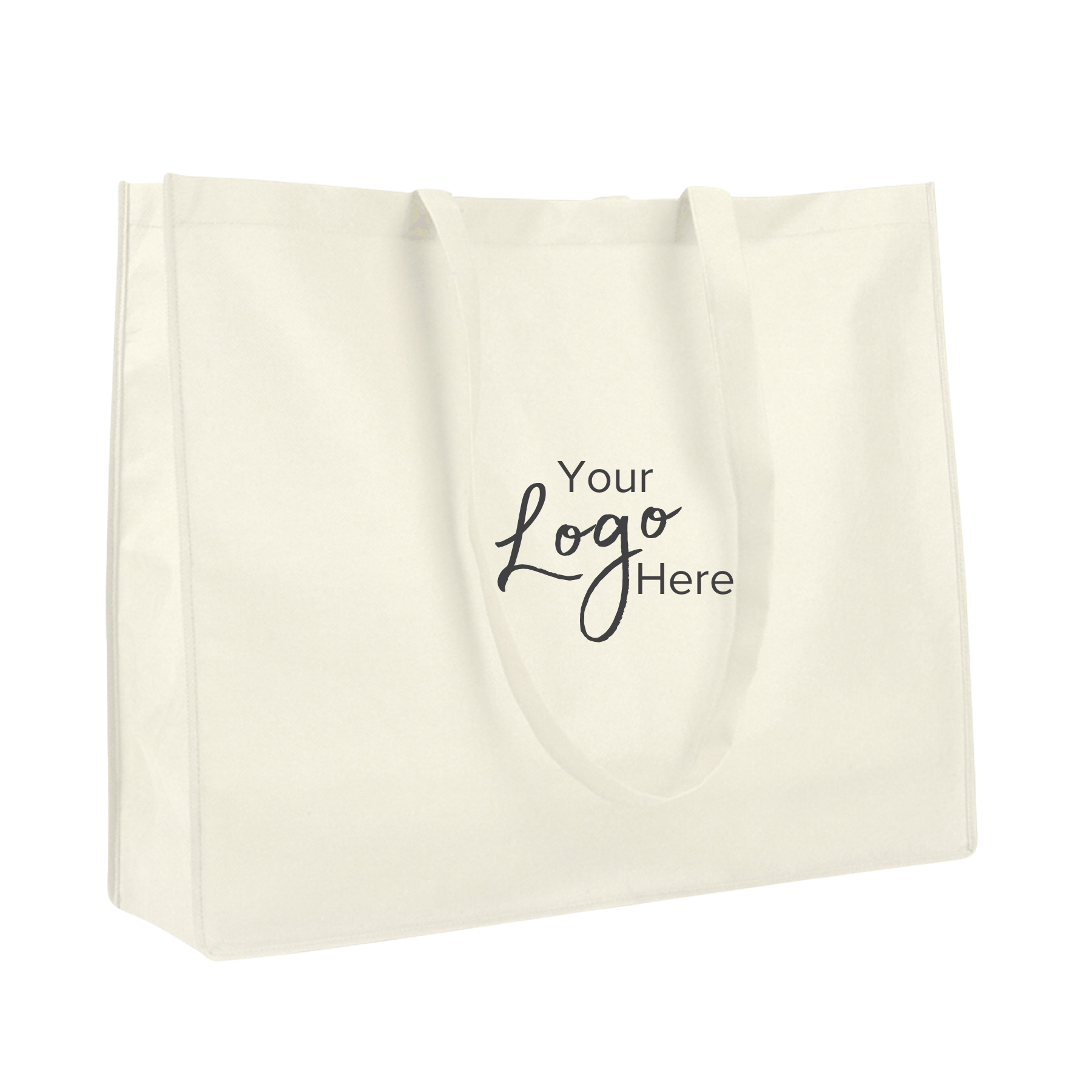 Non-Woven Large 20"W x 16"H x 6" Gusset Tote Bag 1