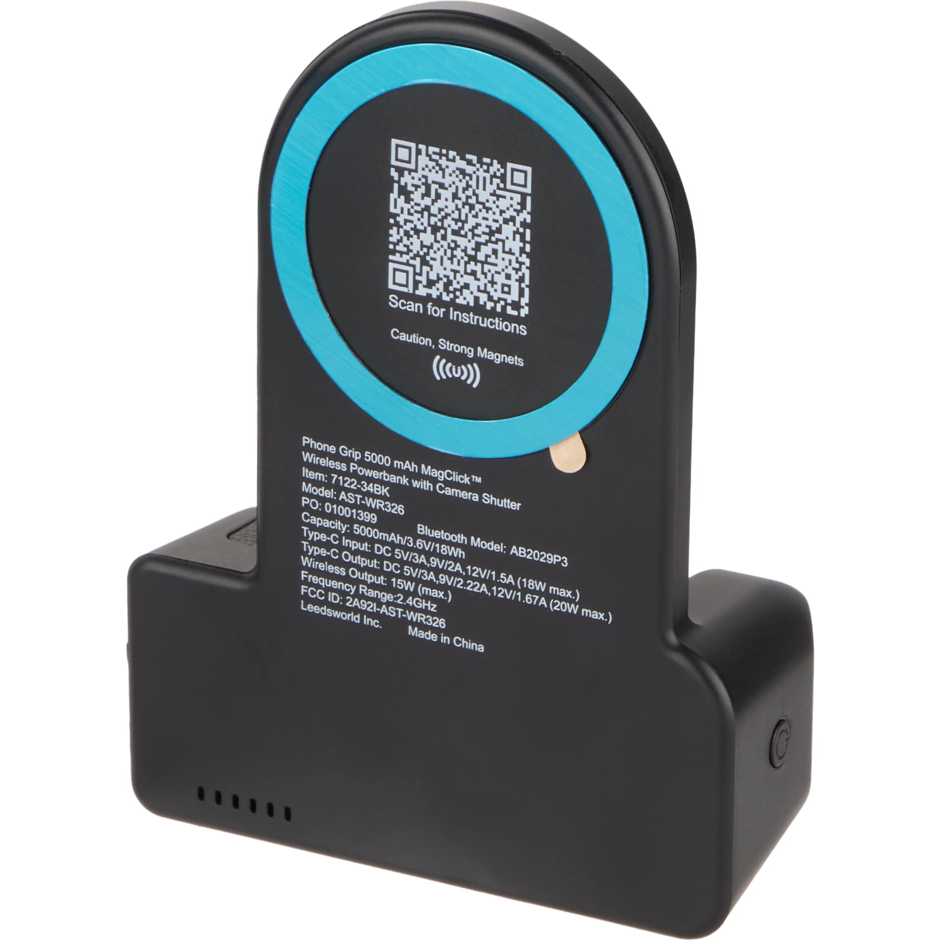 Phone Grip 5000 mAh MagClick™ Powerbank and Shutte 25