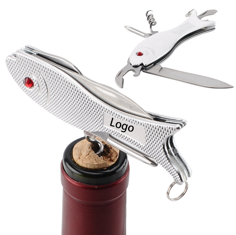Fish Shape Stainless Steel Folding Multi-Tool 7