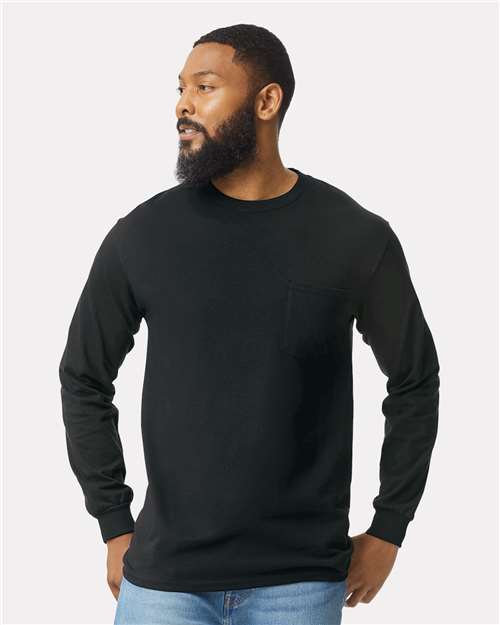 Unisex Ultra Cotton® Long Sleeve Pocket T-Shirt - 2410 31