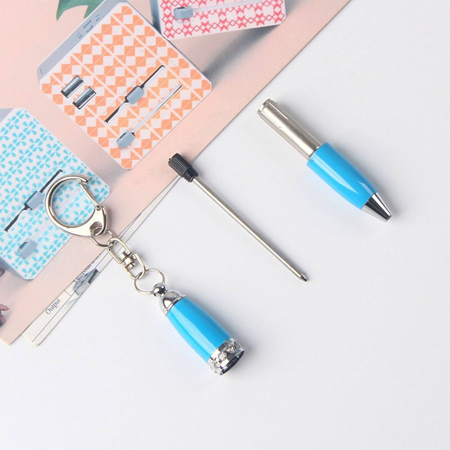 Keychain Short Metal Ballpoint Pen 3