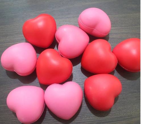 PU Heart-shaped Stress Relief Ball 2