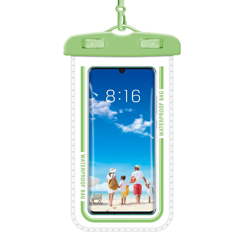 7.3" PVS+ABS Waterproof Mobile Phone Case Pouch With Lanyard 7