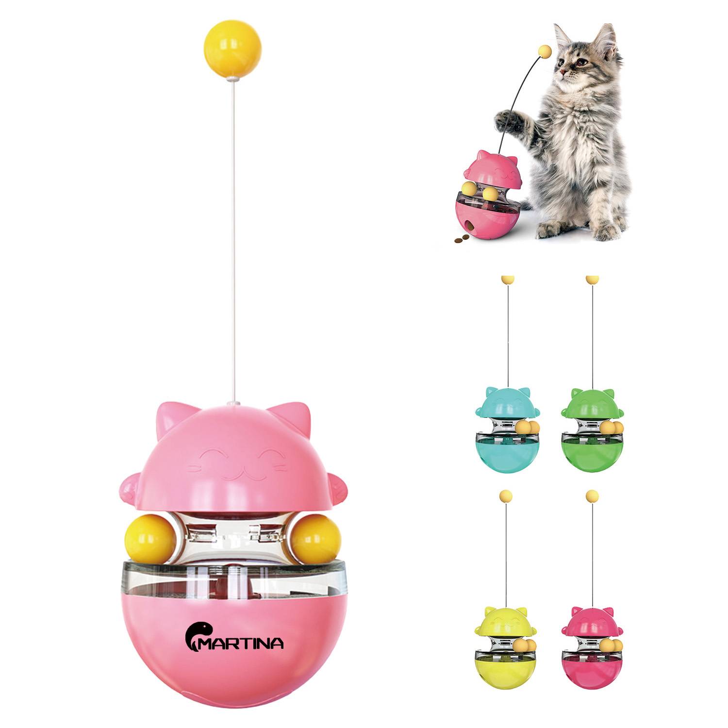2 in 1 Cat Treat Dispenser Toy