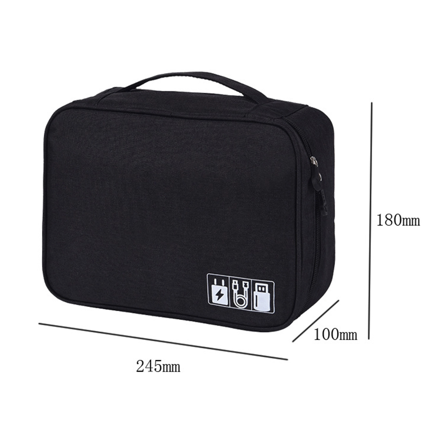 Electronic Accessories Organizer Bag Makeup Train Case 3