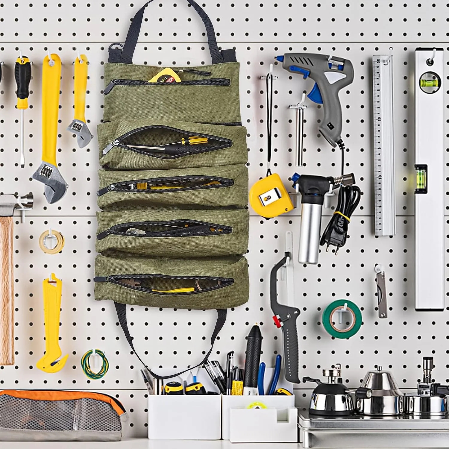 Waterproof Oxford Cloth Portable Tool Storage Roll 4