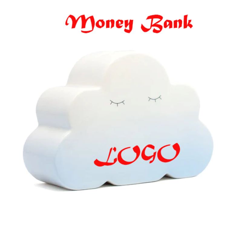 Blue Ombre Cloud Money Bank 2