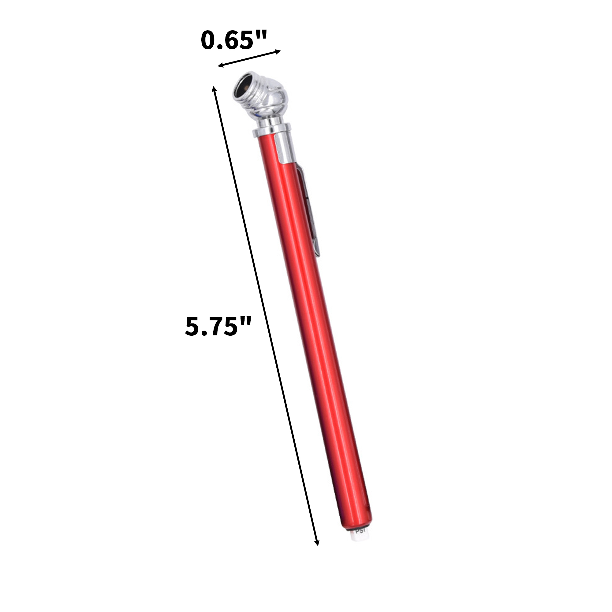 Aluminum Body Pencil Shaped Tire Pressure Gauge 3
