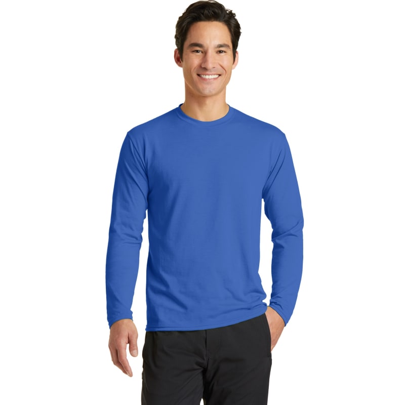 Port & Company Long Sleeve Performance Blend Tee. 43