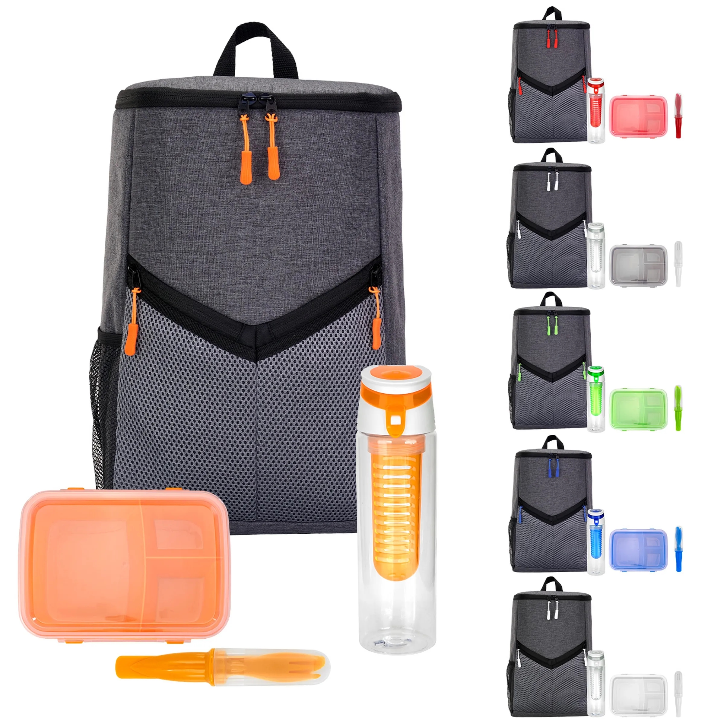 Victory Lunch & Drink To Go Backpack Set 15