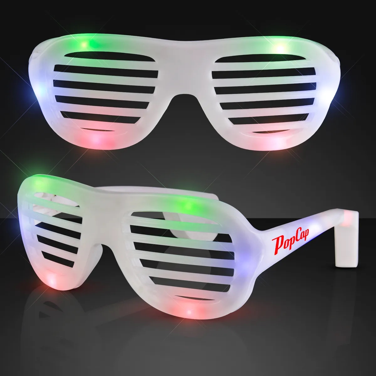 Promotional light up slotted sunglasses 2