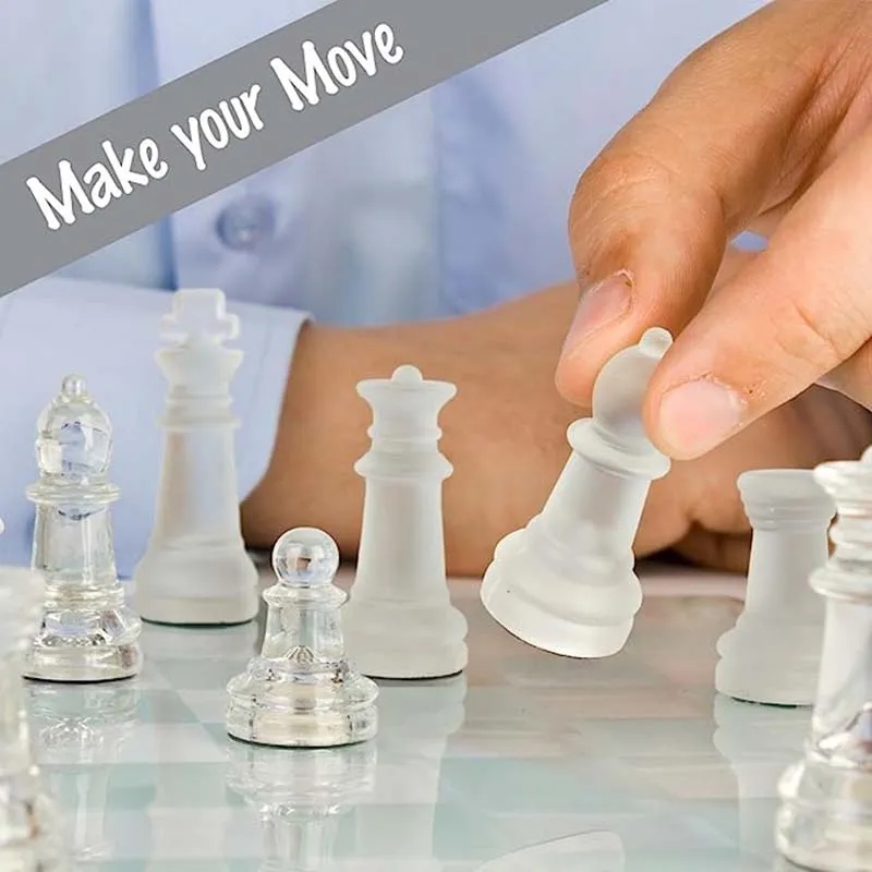 Crystal glass chess set 2