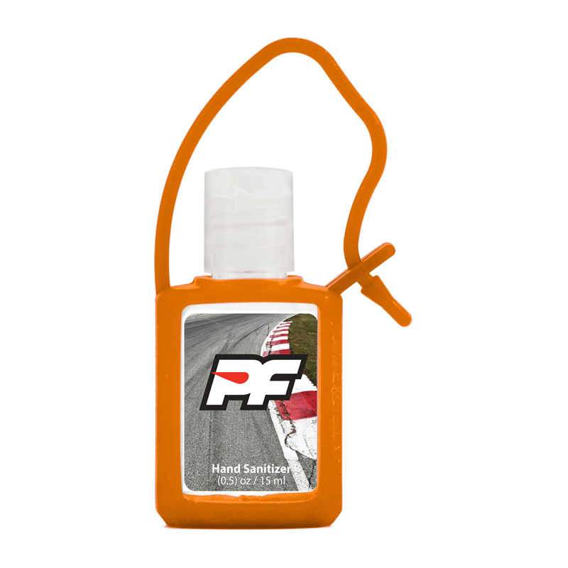 Hand Sanitizer Gel with Silicone Holder, 0.5 oz. 3