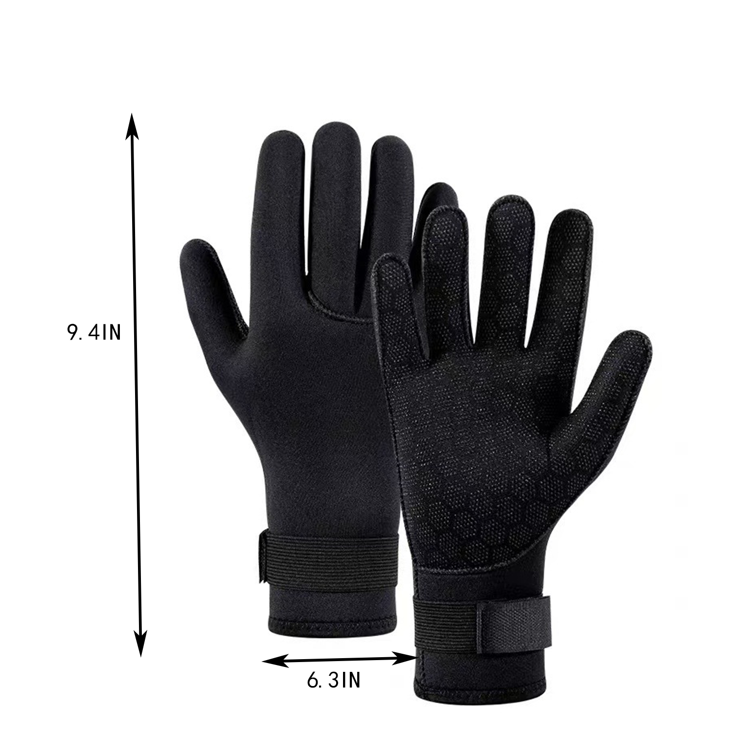 Neoprene Anti Slip Diving Gloves w/ Adjustable Wrist Strap 5