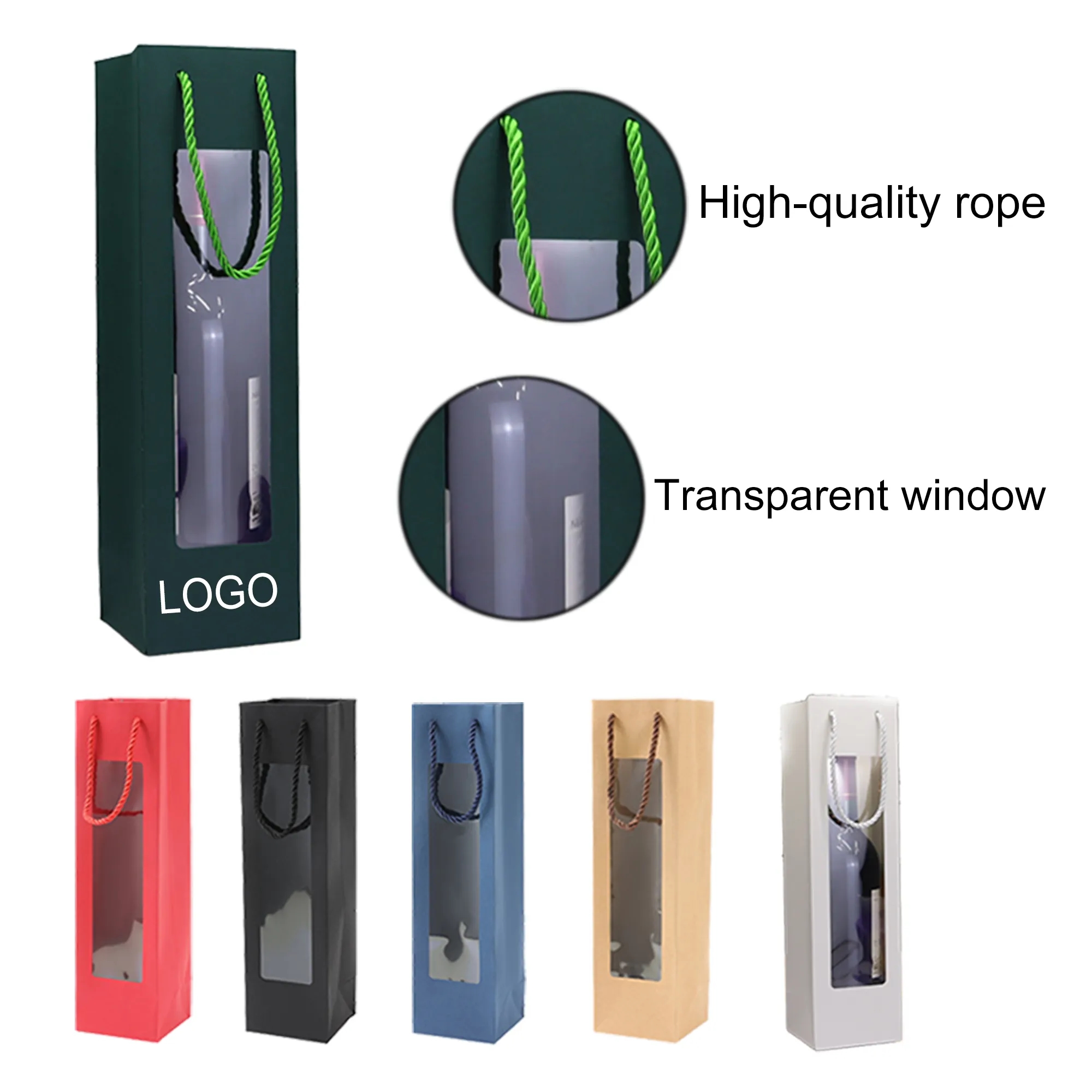 Premium Kraft Wine Gift Bag 1