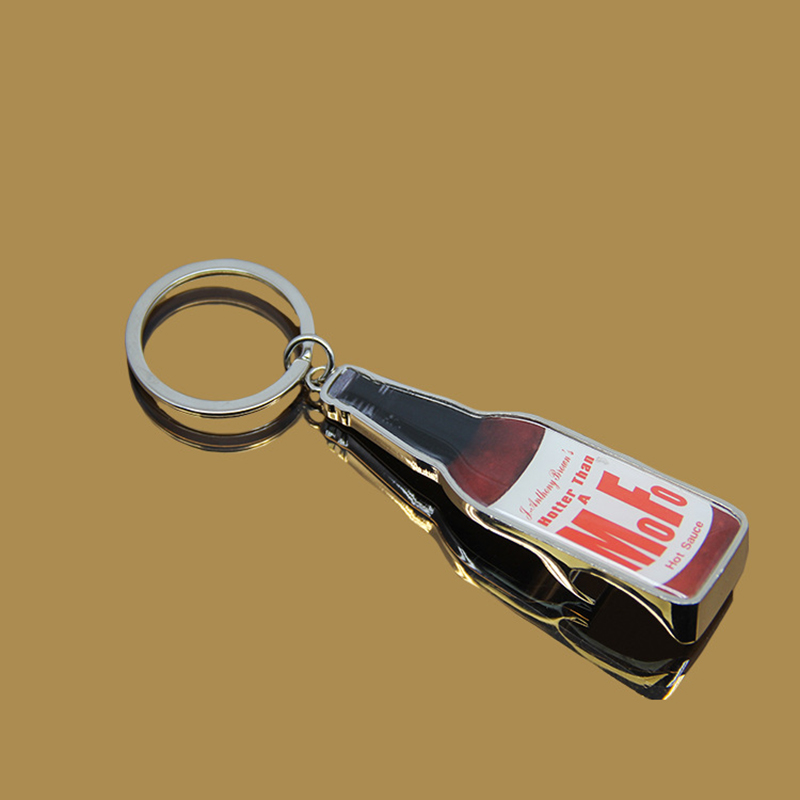 2 in 1 Bottle Shape Metal Key Chain and Bottle Opener 7